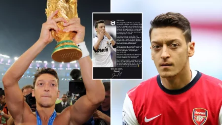 Mesut Özil oglaszló, że w wieku 34 lat odchodzi z gry w piłkę nożną